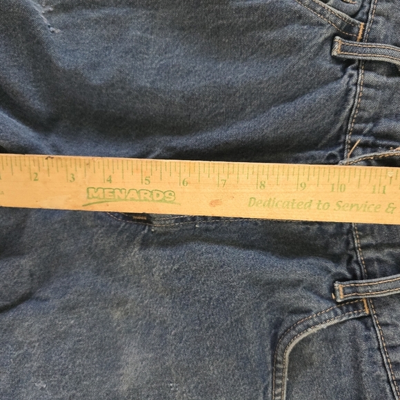 Carhartt FR Jeans 36x30 FRB100 DNM FR Relaxed Fit Blue Denim Distressed Ufcw - Picture 11 of 12